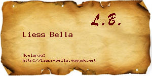 Liess Bella névjegykártya